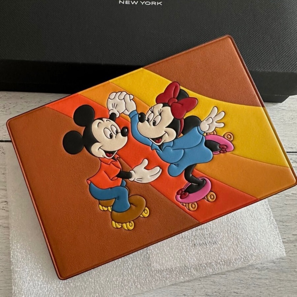 New! Coach DISNEY X COACH Postcard RARE CQ813 glove tanned leather